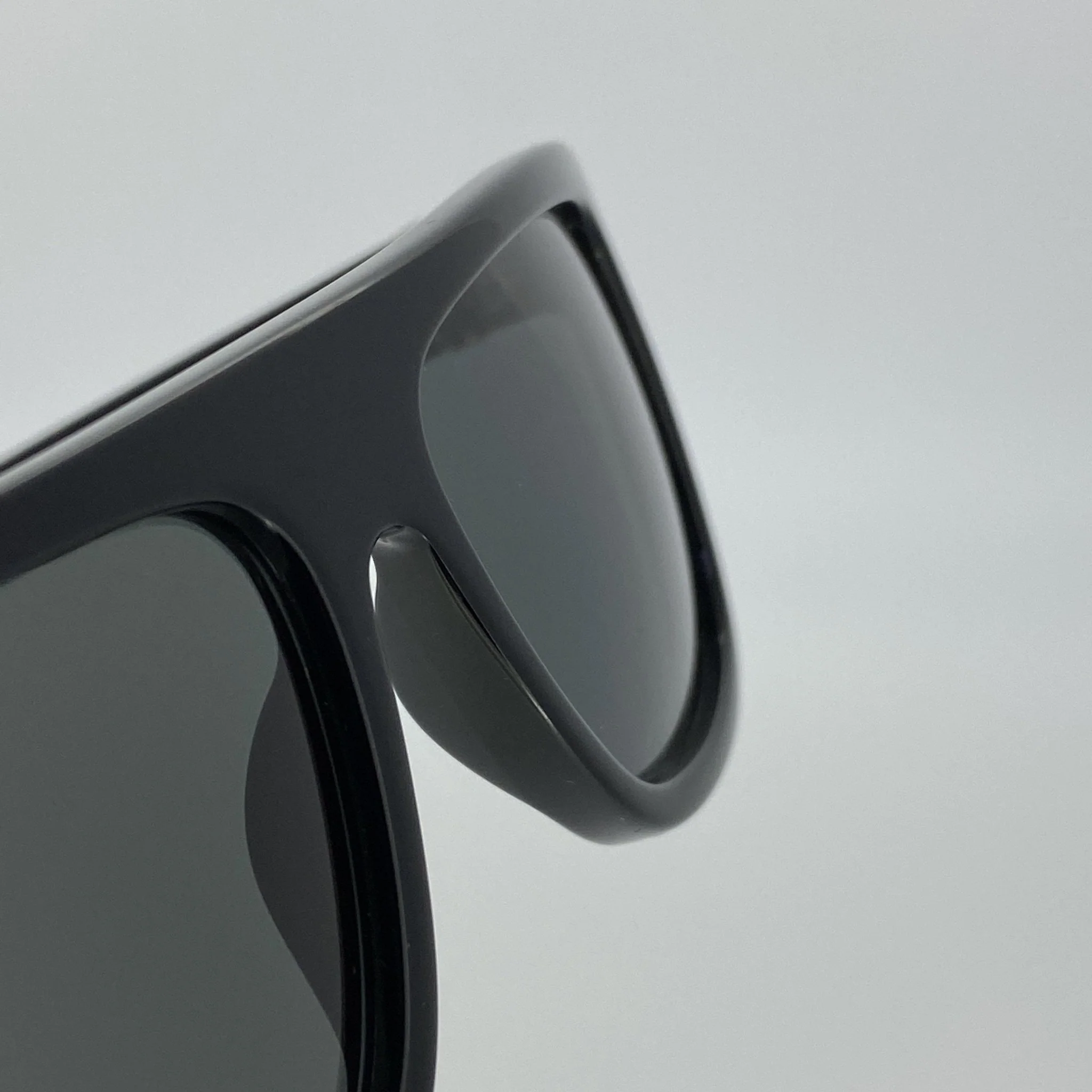 Ann Demeulemeester Sunglasses Flat Top Black and Grey - Image 6