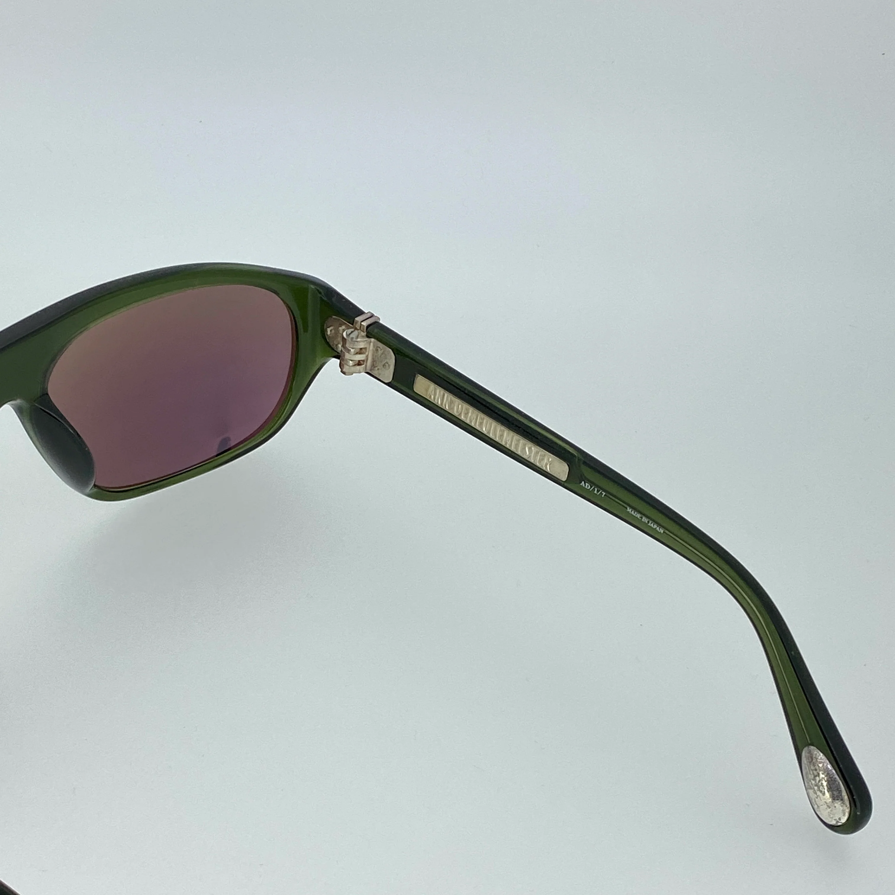 Ann Demeulemeester Men's Sunglasses Flat Top Green and Purple - Image 8