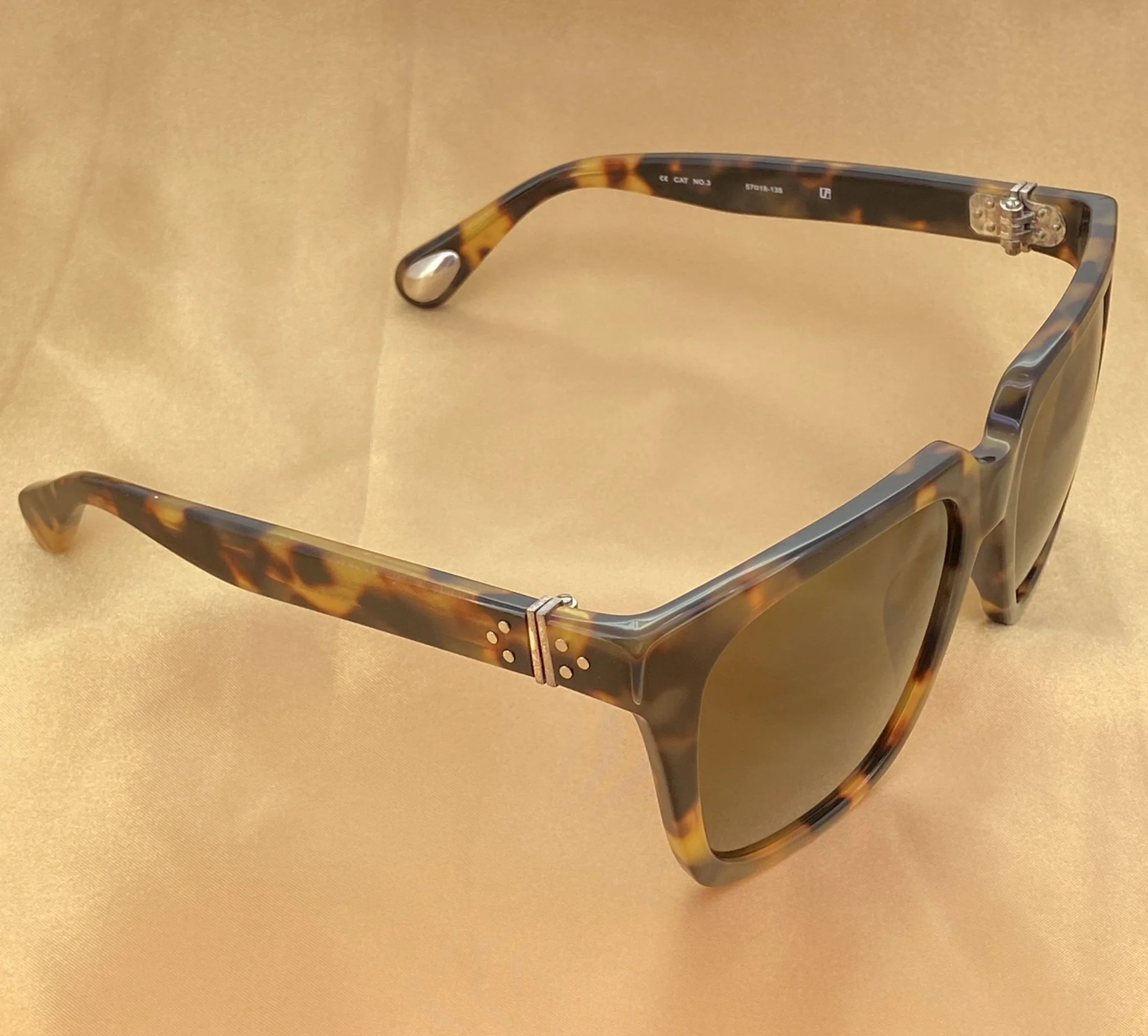 Ann Demeulemeester Sunglasses Oversized Tortoise Shell and Brown - Image 5