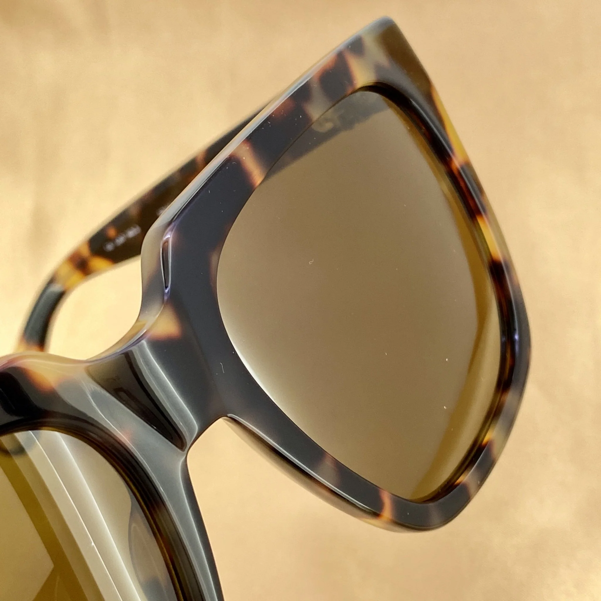 Ann Demeulemeester Sunglasses Oversized Tortoise Shell and Brown - Image 8