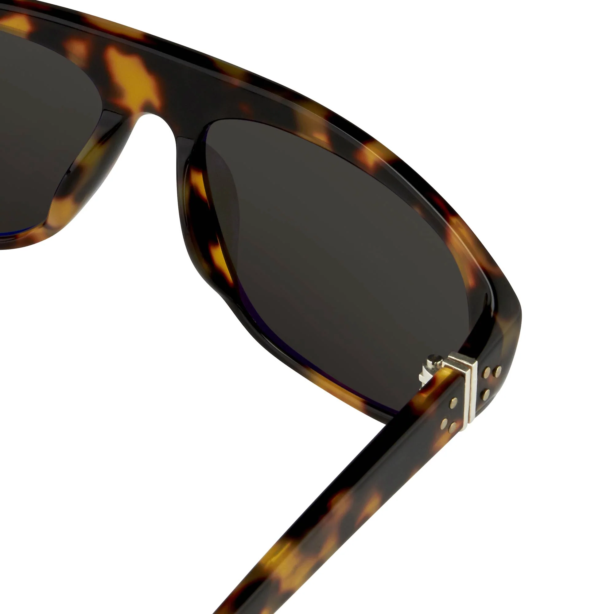 Ann Demeulemeester Men's Sunglasses Flat Top Tortoise Shell and Grey - Image 4